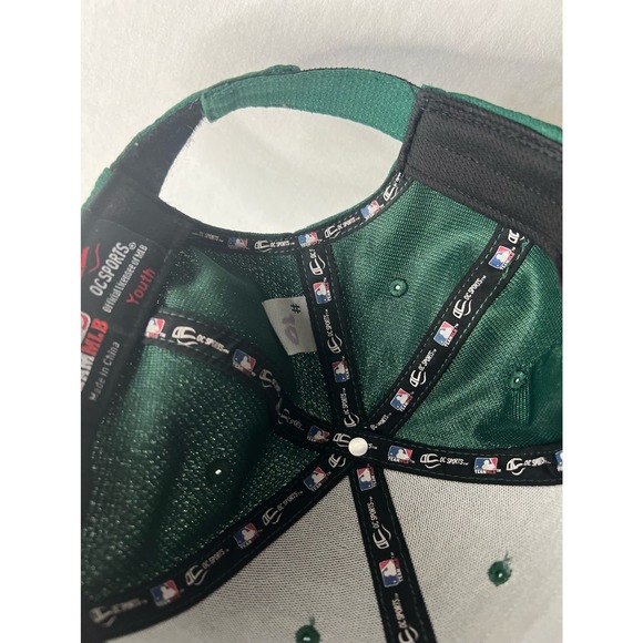 A’s Hat Cap Green Yellow Team MLB Youth Size - Picture 7 of 8